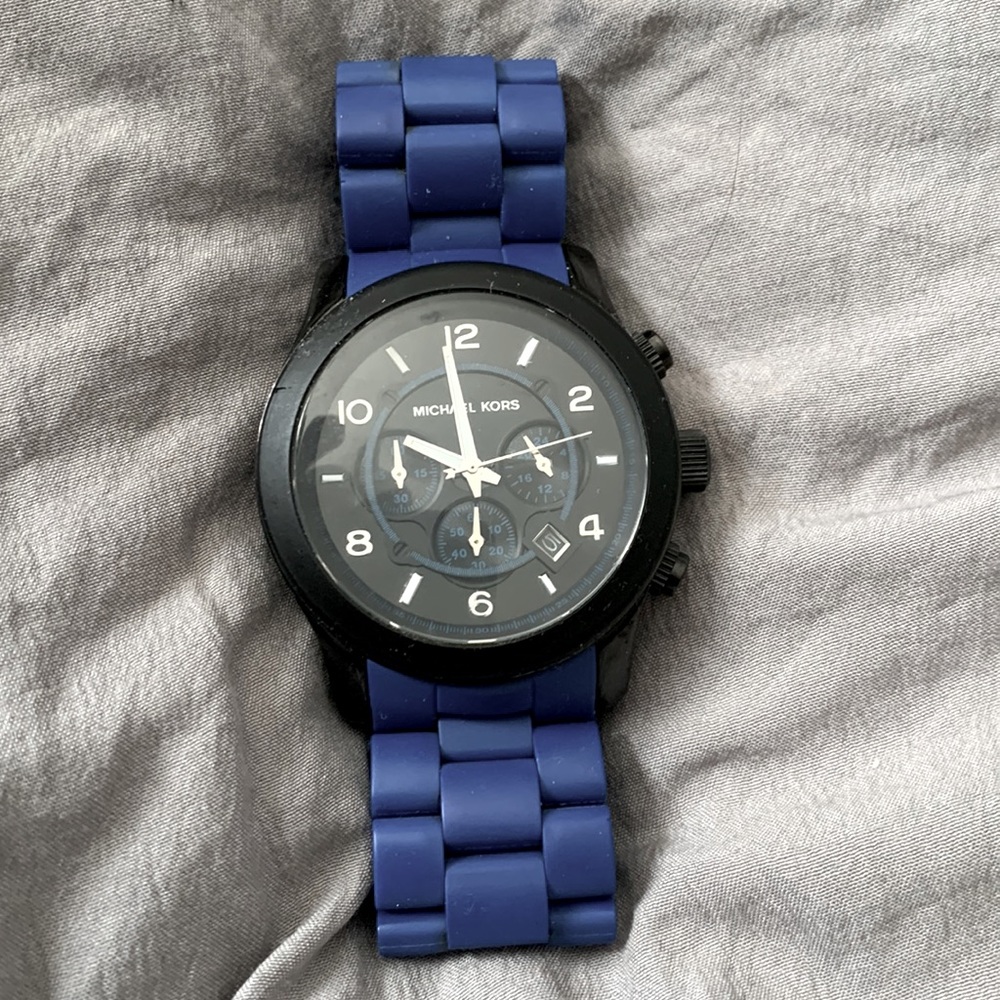 Royal blue Michael Kor’s watch
